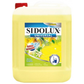 Sidolux Universal Soda Frisches Zitronenwaschmittel für alle abwaschbaren Oberflächen und Böden 5 l