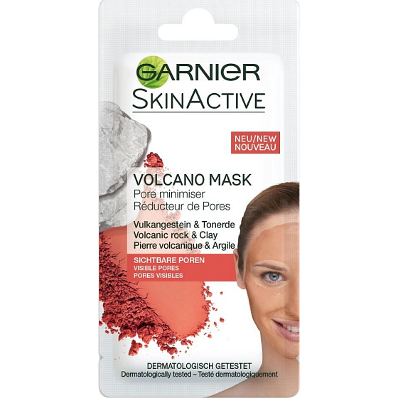 Garnier Skin Active Volcano Mask warme Gesichtsmaske zur Vergrößerung der vergrößerten Poren 8 ml