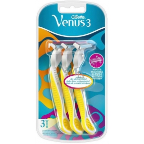 Gillette Venus Simply 3 ready Rasierer mit Gleitband gelb 3 Stück für Damen