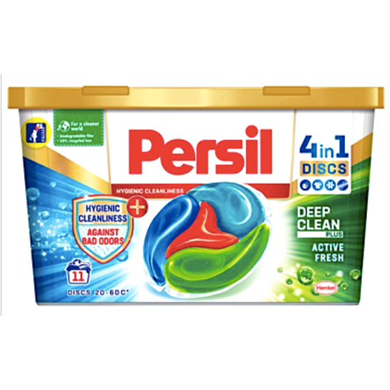 Persil Discs 4in1 Kapseln zum Waschen, alle Arten von Wäsche und Sportbekleidung Box 11 Dosen 275 g