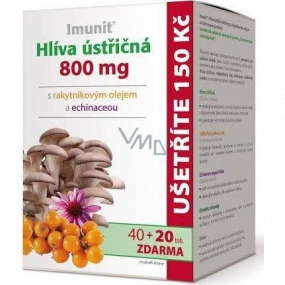 Immun Austernpilz mit Sanddornöl und Echinacea schützt das Immunsystem 800 mg 40 + 20 Kapseln
