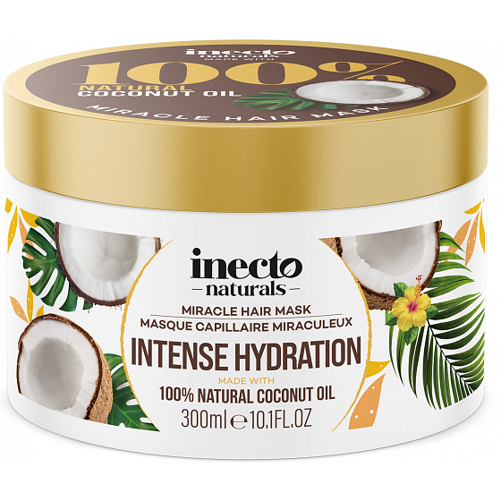 Inecto Naturals Kokosnuss-Haarmaske mit reinem Kokosöl 300 ml
