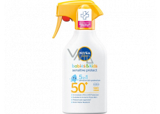 Nivea Sun Babies & Kids Sensitive Protect OF50 5in1 Sonnenschutzspray für Kinder 270 ml