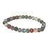 Heliotrop / Blutstein mattes Armband elastischer Naturstein, Kugel 6 mm / 16 -17 cm, Stein des Mutes