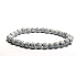 Lava weiß Armband elastischen Naturstein, Kugel 6 mm / 16-17 cm, der vier Elemente geboren