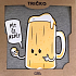 Albi Humorvolles T-shirt Trinken oder nicht trinken, Herrengröße L