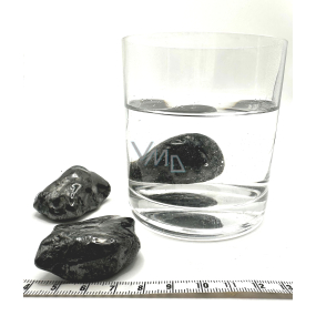 Shungite Getrommelter Naturstein, ca. 4 cm 1 Stück, Stein des Lebens, Wasseraktivator