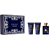 Versace Dylan Blue pour Homme Eau de Toilette 50 ml + After Shave Balm 50 ml + Shower Gel 50 ml, Geschenkset für Männer