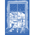 Bogen Weihnachtsaufkleber, Fensterfolie ohne Kleber Schnee vor dem Fenster 35 x 25 cm