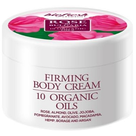 BioFresh Rose of Bulgaria Anti-Cellulite-Körpercreme mit Rosenwasser und 10 Bio-Ölen 300 ml