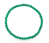 Achat grün Armband elastisch Naturstein, Kugel 4 mm / 19 cm, symbolisiert das Element Erde