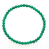 Achat grün Armband elastisch Naturstein, Kugel 4 mm / 19 cm, symbolisiert das Element Erde