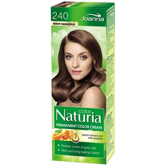 Joanna Naturia Haarfarbe mit Milchproteinen 240 Helles Cappuccino