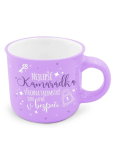 Nekupto Geschenk Mini-Tasse Beste Freundin - alle Geheimnisse sind bei ihr sicher 100 ml