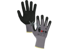 Ica pracovní rukavice, máčené nitrilu šedo-černé, velikost 8, 1 pár