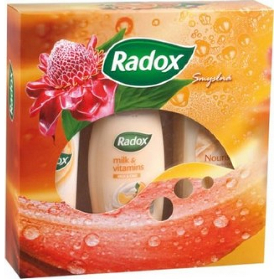 Radox Sensual Duschgel + Antitranspirant Deodorant Spray + Badeschaum, Kosmetikset
