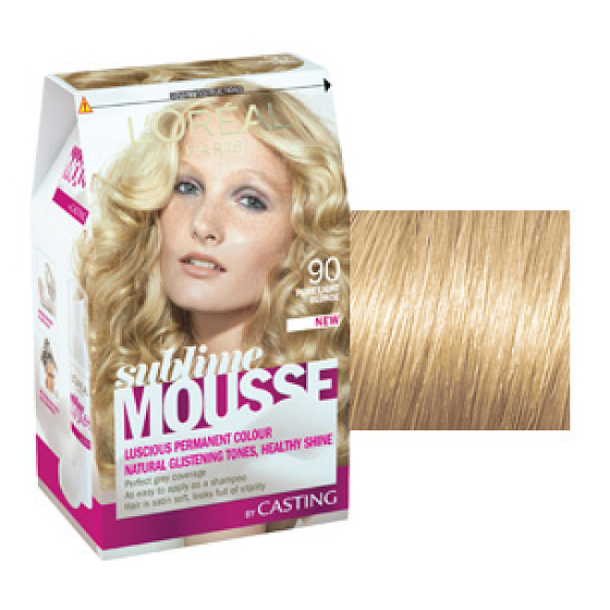 Loreal Paris Sublime Mousse Haarfarbe 90 echt hellblond