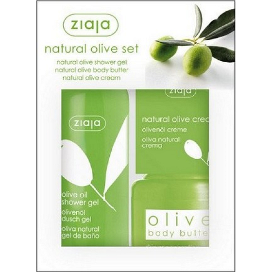 Ziaja Oliva Duschgel + Creme + Körperbutter + Kosmetikset