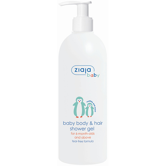 Ziaja Ziajka Baby 2 in 1 hypoallergenes Waschgel mit einer 400 ml Pumpe