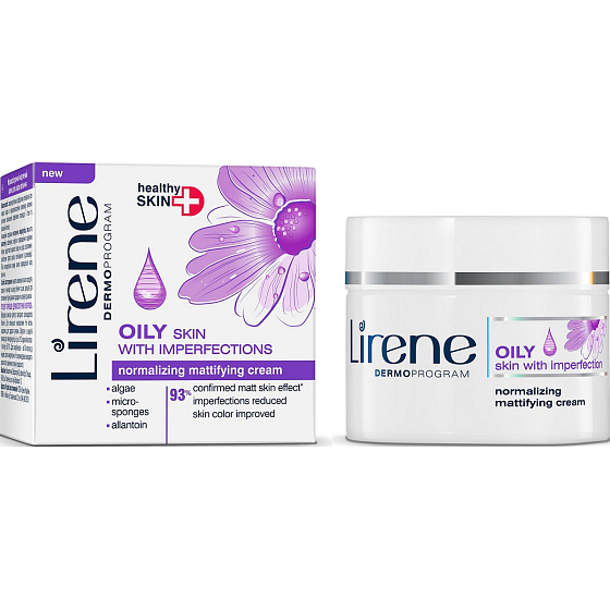 Lirene fettige Haut mit Unvollkommenheit Normalisierende Mattierungscreme für fettige Haut 50 ml