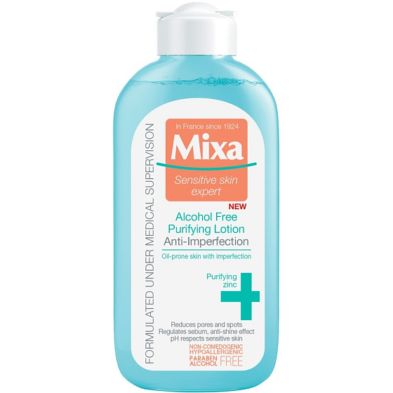 Mixa Anti-Imperfection Reinigungslotion ohne Alkohol 200 ml