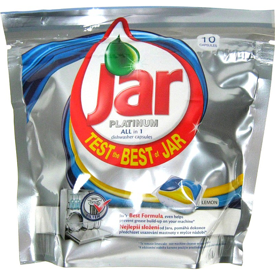 Jar Platinum All in 1 Lemon Dishwasher Kapseln 10 Stück