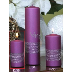 Lima Band Kerze violetter Zylinder 50 x 100 mm 1 Stück