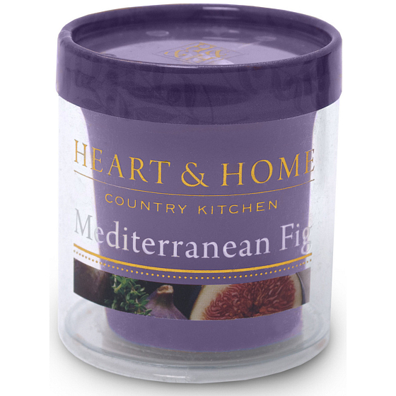Heart & Home Mediterranean Fig Soja Duftkerze ohne Verpackung brennt bis zu 15 Stunden 53 g