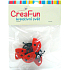 CreaFun Marienkäfer 5,8 x 4 cm 4 Stück