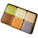Le Blanc Chat Noir Naturseife fest in einer Box 6 x 25 g