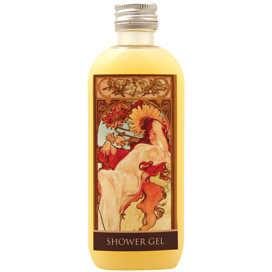 Böhmen Geschenke Alfons Mucha Honig und Getreidecreme Duschgel 100 ml