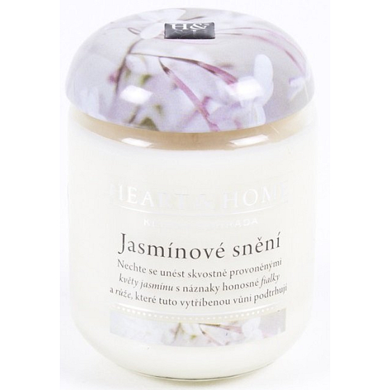 Herz & Zuhause Jasmin träumt Soja Duftkerzenmedium brennt bis zu 30 Stunden 110 g