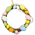 Weidenkranz mit farbigen Plastikeier 25 cm