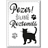 Nekupto Haustiermagnet weiß, Katze 66 x 90 x 2 mm