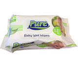 Pure Baby Feuchttücher für Kinder mit Clip, 120 St.