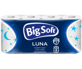 Big Soft Luna Toilettenpapier Weiß 160 Stück 3lagig 8 Stück