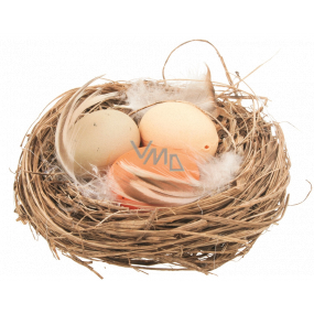 Nest mit Eiern 7 cm