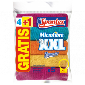 Spontex Microfibre Collection XXL Mehrzweck-Mikrofasertuch 36 x 38 cm 5 Stück