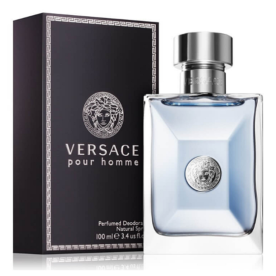Versace pour Homme Parfüm-Deodorant Glas für Männer 100 ml