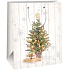 Ditipo Geschenk Papiertüte 26,4 x 13,6 x 32,7 cm Baum mit Geschenken