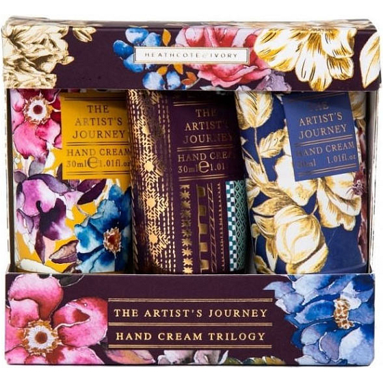 Heathcote & Ivory The Artist's Journey Hand- und Nagelcreme 3 x 30 ml, Kosmetikset