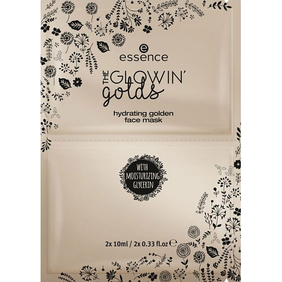 Essence The Glowin 'Golds Feuchtigkeitsspendende goldene Gesichtsmaske Feuchtigkeitsspendende Gesichtsmaske 01 Goldener Geisteszustand 2 x 10 ml