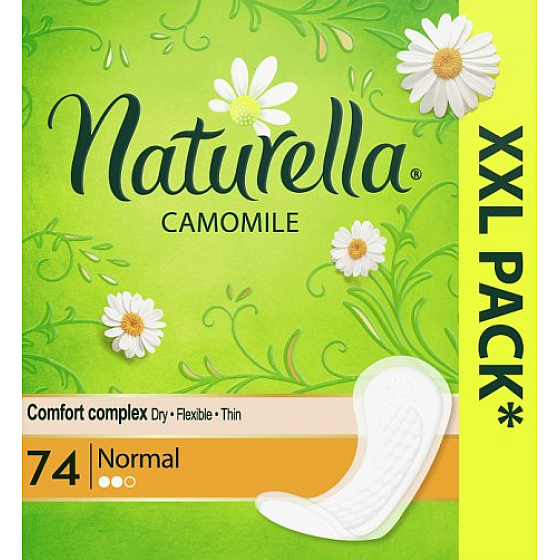 Naturella Normale Intimpads mit Kamille 74 Stück