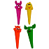 Papillon Pet Products Latexspielzeug für Hunde Tiere Comic 20 cm, verschiedene Typen
