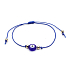 Blaues Auge Armband String blau, verstellbare Größe