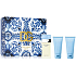 Dolce & Gabbana Light Blue Eau de Toilette 50 ml + Duschgel 50 ml + Körpercreme 50 ml, Geschenkset für Frauen