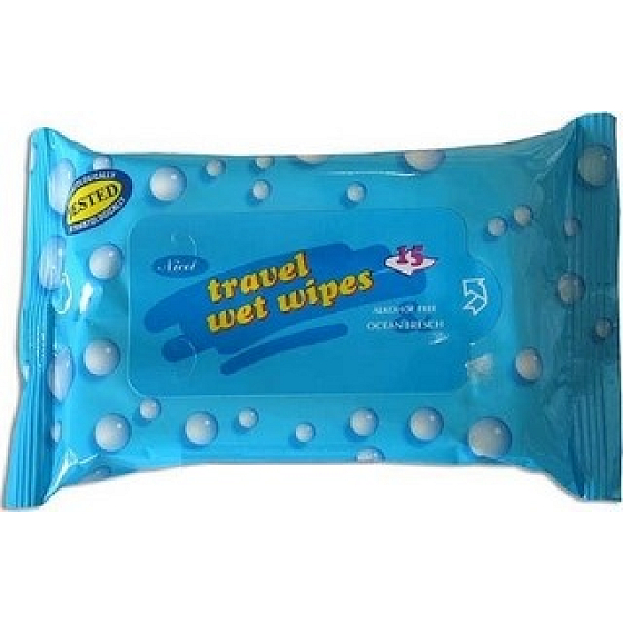 Nicol Travel Feuchttücher Ocean Fresh Travel Feuchttücher 15 Stück