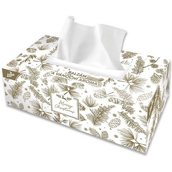 Linteo Papiertaschentücher mit Balsam 2-lagig 200 Stück Weihnachten