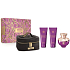 Versace Dylan Purple Eau de Parfum 100 ml + Körperlotion 100 ml + Duschgel 100 ml + Koffer, Geschenkset für Frauen