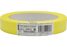 Mako Basic Abdeckband glatt Krepp, 3 Tage, bis 60 °C, 19 mm × 50 m